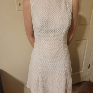 Textured white dress